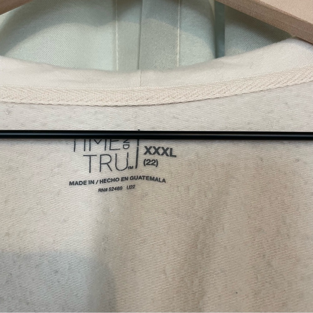 Time and Tru Cream Zip-Up Hoodie - Picture 3 of 9